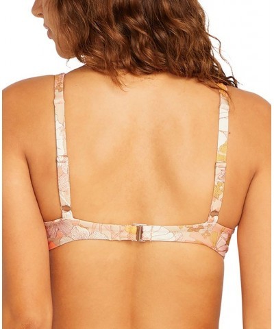 Juniors' Bloom Shaka Underwire Bikini Top Hazelnut $33.15 Swimsuits