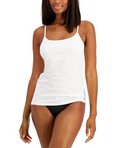 Women's Shelf-Bra Cami Tank White $9.68 Tops