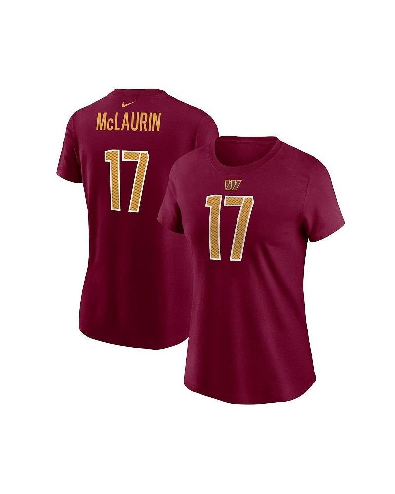 Women's Terry McLaurin Burgundy Washington Commanders Player Name and Number T-shirt Burgundy $27.49 Tops