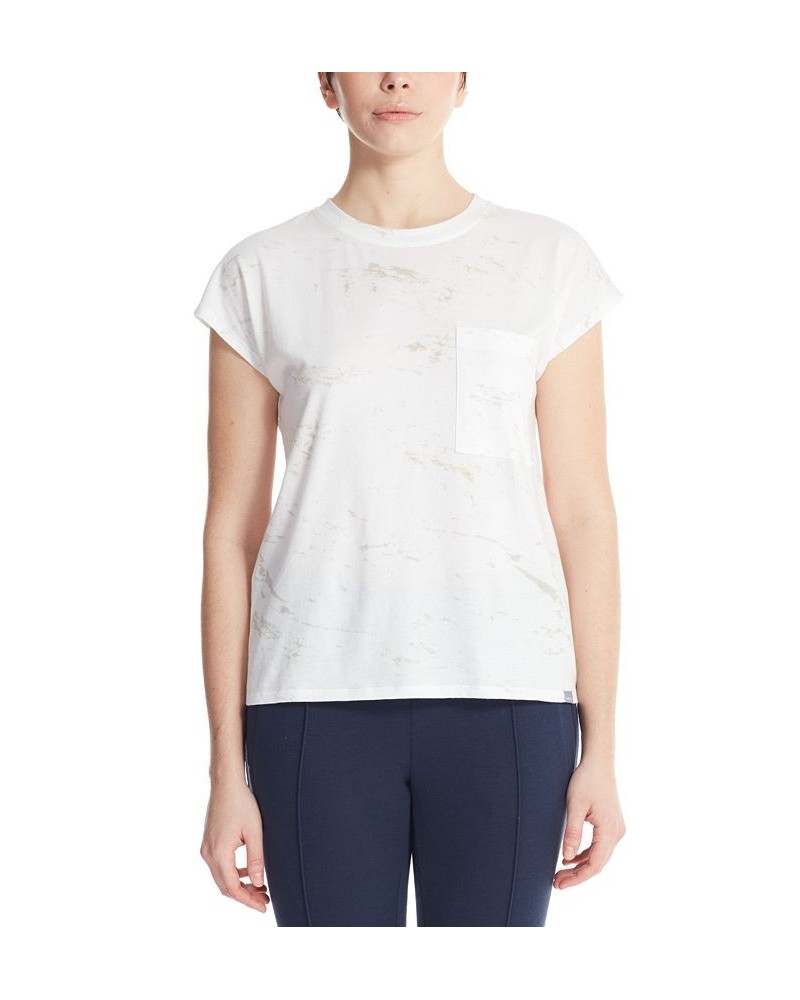 Marc New York Women's Performance Short Sleeve Printed Dolman T-shirt Robin's Egg $21.28 Tops