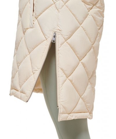 Women's Hooded Anorak Puffer Coat White $48.00 Coats