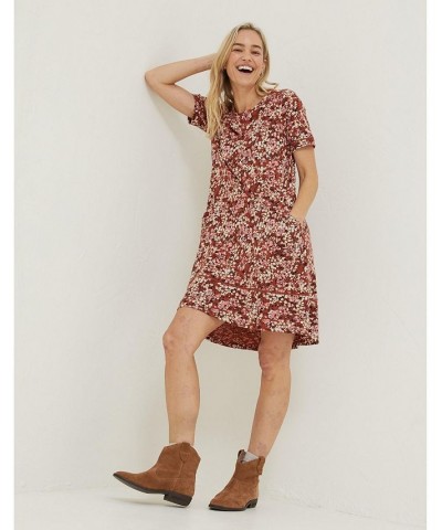 Simone Blush Jersey Dress - Women Rust brown $36.20 Dresses