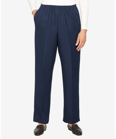 Plus Size Classic Pull-On Straight-Leg Regular Length Pants Blue $24.68 Pants