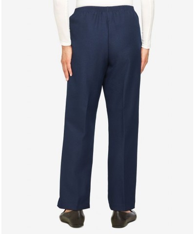 Plus Size Classic Pull-On Straight-Leg Regular Length Pants Blue $24.68 Pants