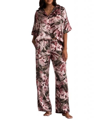 Women's Dita Satin Pajama Set Sage $25.50 Sleepwear