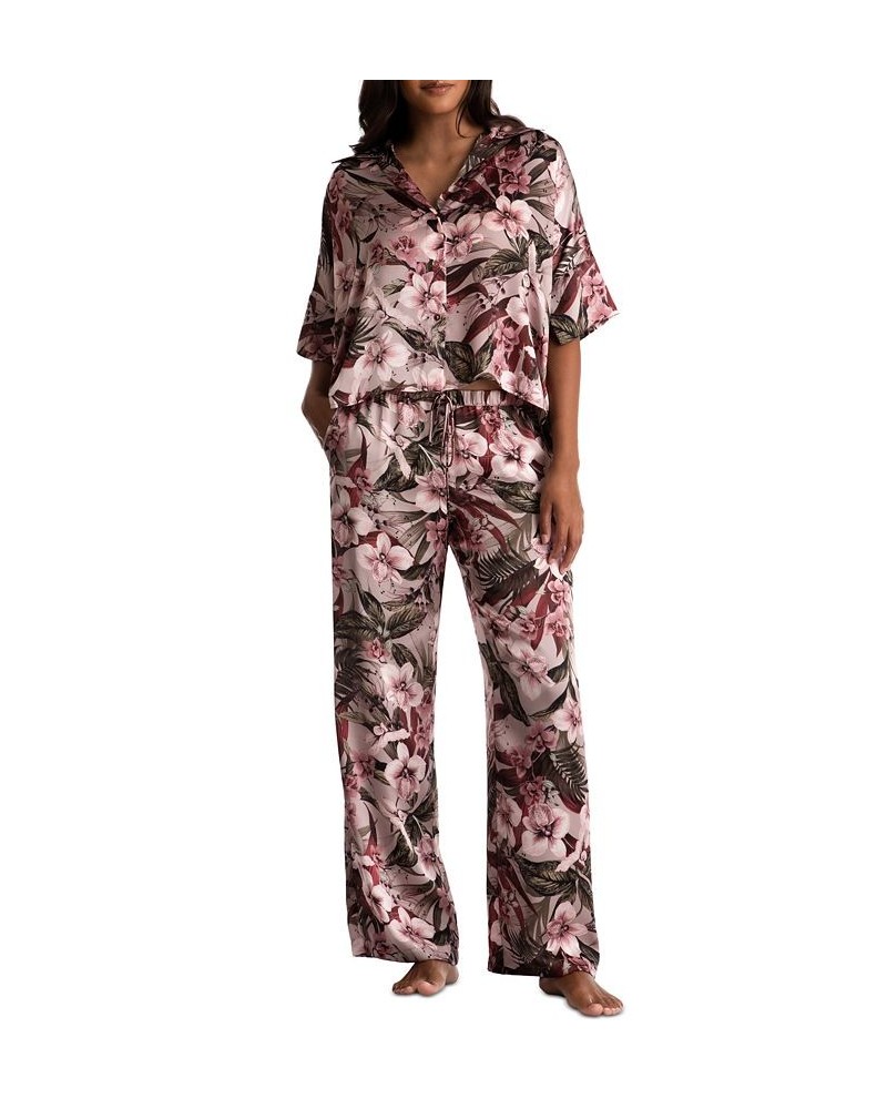 Women's Dita Satin Pajama Set Sage $25.50 Sleepwear