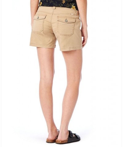 Juniors' Darcy Stretch Twill Shorts Sandy Brown $14.57 Shorts