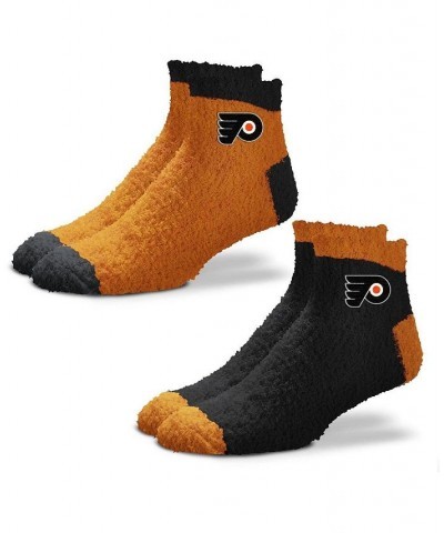 Women's Philadelphia Flyers 2-Pack Team Sleep Soft Socks Orange $17.27 Socks