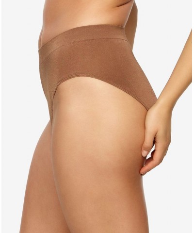 Women's Body Smooth Seamless High Leg Brief Panty Hazelnut $10.51 Panty