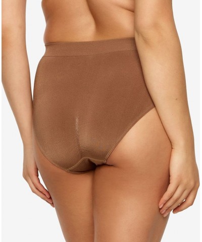 Women's Body Smooth Seamless High Leg Brief Panty Hazelnut $10.51 Panty