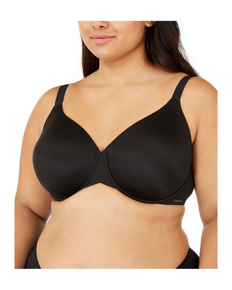 Women's Plus Size Perfectly Fit Lightly Lined Full Coverage Bra QF5383 Black $17.60 Bras