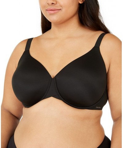 Women's Plus Size Perfectly Fit Lightly Lined Full Coverage Bra QF5383 Black $17.60 Bras