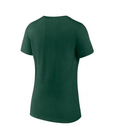 Women's Branded Green Oakland Athletics One and Only V-Neck T-shirt Green $17.10 Tops