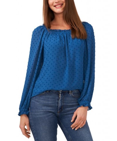 Clip-Dot Top Sapphire Sky $26.98 Tops