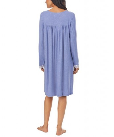 Lace-Trim Knit Nightgown Blberry $34.56 Sleepwear