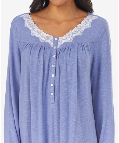 Lace-Trim Knit Nightgown Blberry $34.56 Sleepwear