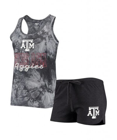 Women's Charcoal Texas A&M Aggies Billboard Tie-Dye Tank Top and Shorts Set Charcoal $24.00 Tops