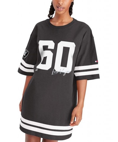 Women's Black Las Vegas Raiders Clair Half-Sleeve Dress Black $34.30 Dresses