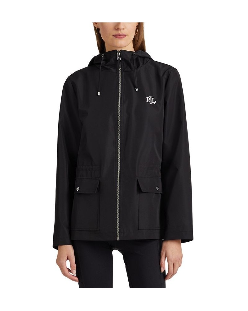 Women's Packable Full-Zip Anorak Windbreaker Black $46.02 Coats