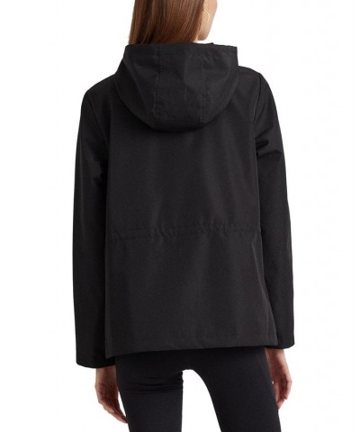 Women's Packable Full-Zip Anorak Windbreaker Black $46.02 Coats