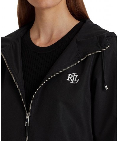 Women's Packable Full-Zip Anorak Windbreaker Black $46.02 Coats