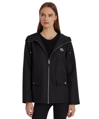 Women's Packable Full-Zip Anorak Windbreaker Black $46.02 Coats