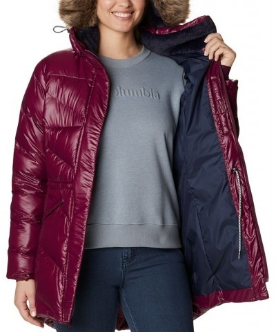 Women's Peak to Park™ II Faux-Fur-Trim Hooded Coat Red $52.54 Coats