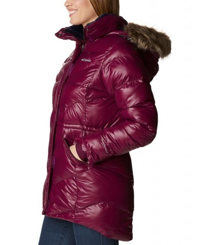 Women's Peak to Park™ II Faux-Fur-Trim Hooded Coat Red $52.54 Coats