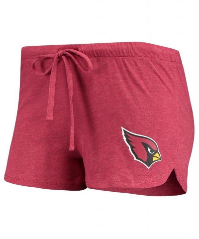 Women's Cardinal Arizona Cardinals Meter Knit Long Sleeve Raglan Top and Shorts Sleep Set Cardinal $32.20 Pajama