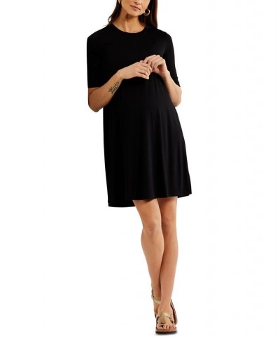 A-Line Maternity Dress Black $26.00 Dresses