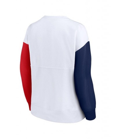 Women's Branded White Cleveland Guardians Series Pullover Sweatshirt White $26.00 Sweatshirts