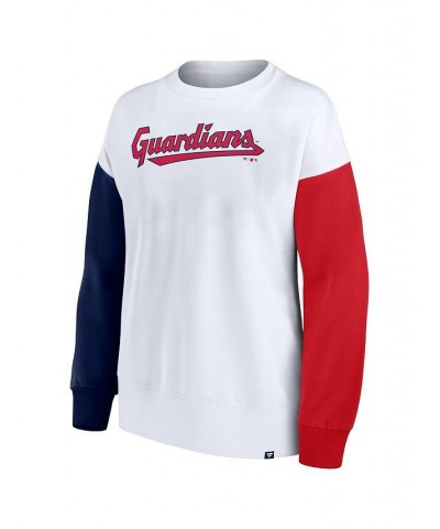 Women's Branded White Cleveland Guardians Series Pullover Sweatshirt White $26.00 Sweatshirts