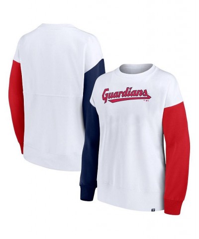 Women's Branded White Cleveland Guardians Series Pullover Sweatshirt White $26.00 Sweatshirts