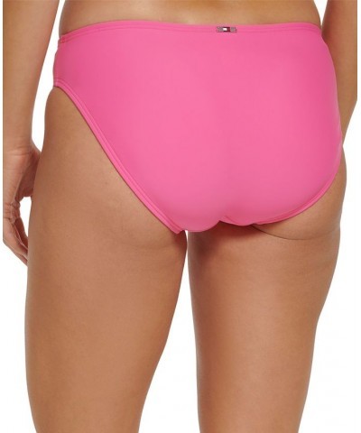 Women's Classic Hipster Bikini Bottoms Pink $28.42 Swimsuits