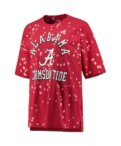 Women's Crimson Alabama Crimson Tide Bishop Bleach Wash T-shirt Crimson $22.94 Tops