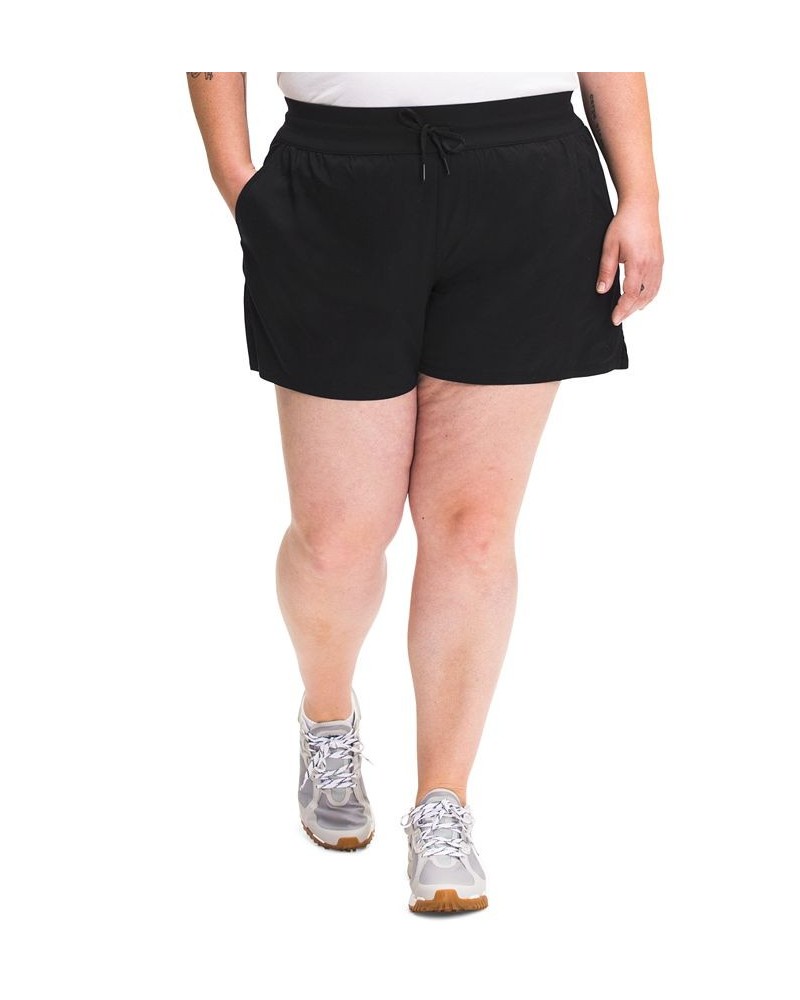 Plus Size Aphrodite Motion Shorts Black $26.40 Shorts