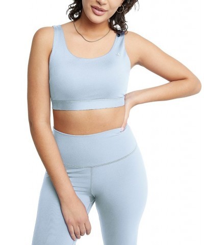 Women's Soft Touch Medium-Impact Sports Bra Ciel Blue $16.80 Tops