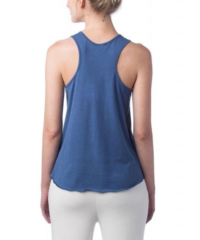 Women's Modal Tri-Blend Racer Tank Top Blue $22.88 Tops