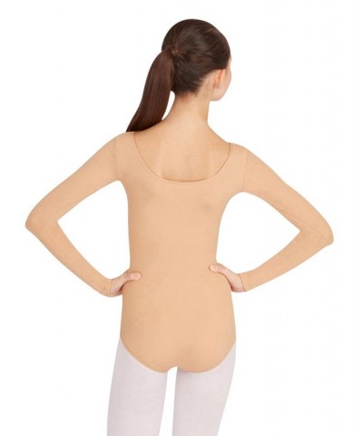 Long Sleeve Leotard Sand $19.91 Tops