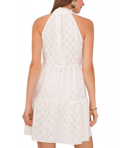 Women's Sleeveless Eyelet Cover-Up Dress New Ivory $37.26 Swimsuits