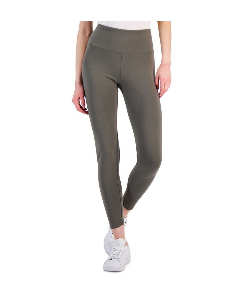 Women's High-Rise Basic Leggings Green $19.32 Pants