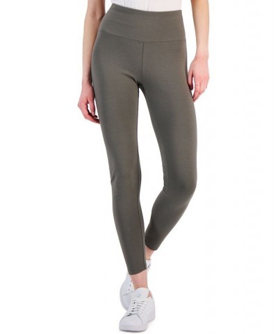 Women's High-Rise Basic Leggings Green $19.32 Pants