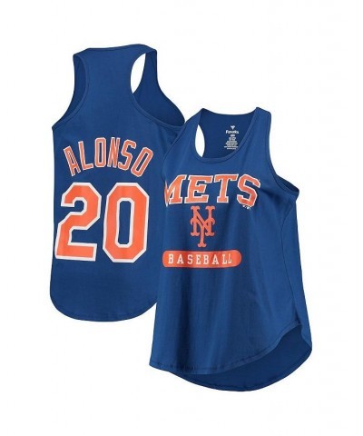 Women's Branded Pete Alonso Royal New York Mets Plus Size Name and Number Tank Top Royal $21.00 Tops