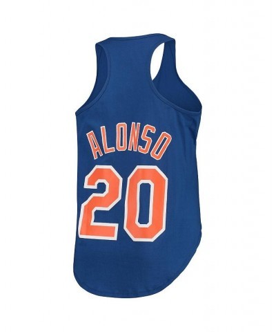 Women's Branded Pete Alonso Royal New York Mets Plus Size Name and Number Tank Top Royal $21.00 Tops