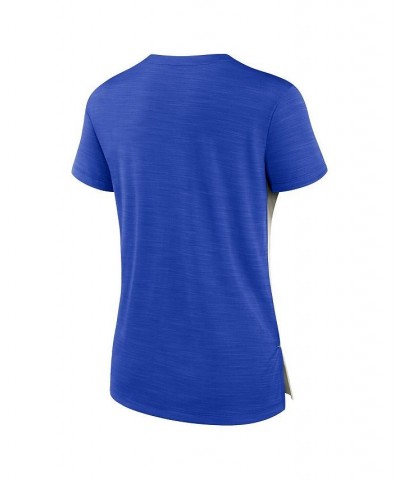 Women's Bone Royal Los Angeles Rams Impact Exceed Performance Notch Neck T-shirt Bone, Royal $22.05 Tops