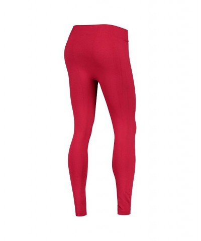 Women's Crimson Oklahoma Sooners Fleece Leggings Crimson $20.64 Pants