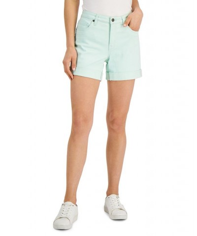 Tommy Hilfiger Women's TH Flex Denim Shorts Bleached Aqua $8.47 Shorts