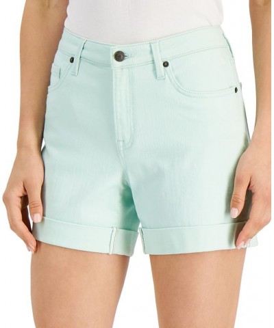 Tommy Hilfiger Women's TH Flex Denim Shorts Bleached Aqua $8.47 Shorts