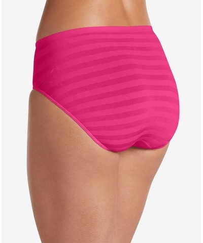 Seamfree Matte and Shine Hi-Cut Underwear 1306 Extended Sizes Fuchsia Fantasy $9.30 Panty