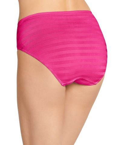 Seamfree Matte and Shine Hi-Cut Underwear 1306 Extended Sizes Fuchsia Fantasy $9.30 Panty